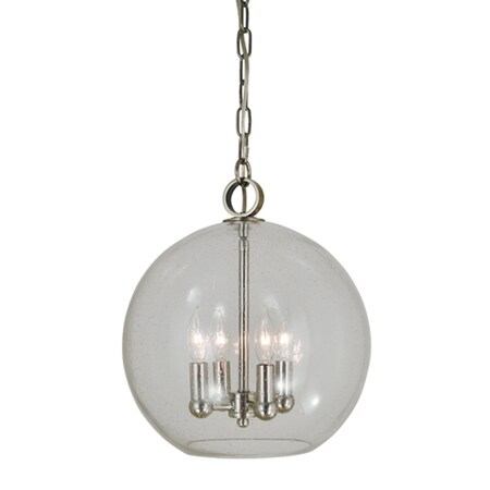 4-Light Polished Nickel Jupiter Mini Chandelier